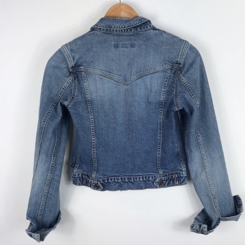 A&F Zip Up Denim Jacket - Picture 2 of 5